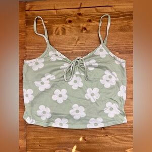 Gilly Hicks Sage Green Floral Camisole